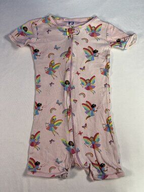 PJ Place Girls Rainbow Fairy Snug Fit One-Piece Pajamas Size 4T